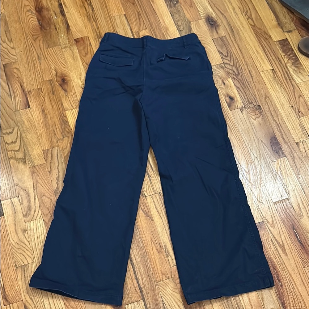 LOFT Blue Chinos with Classic Flat Front Design - Picture 4 of 4